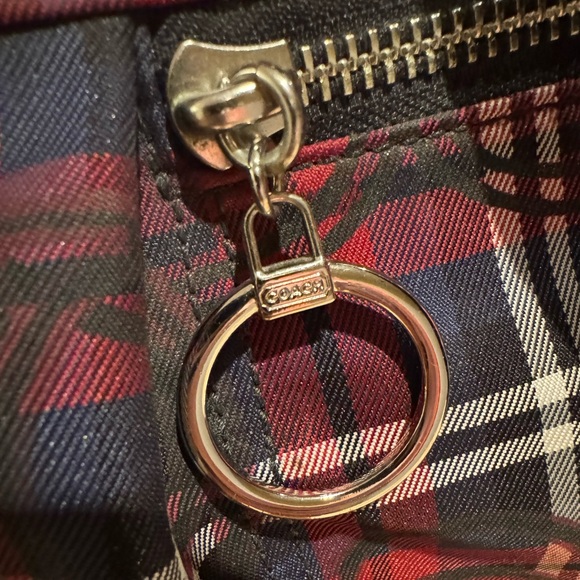 Coach Poppy Large Tartan Plaid Satchel with Matching Wristlet - Picture 7 of 16